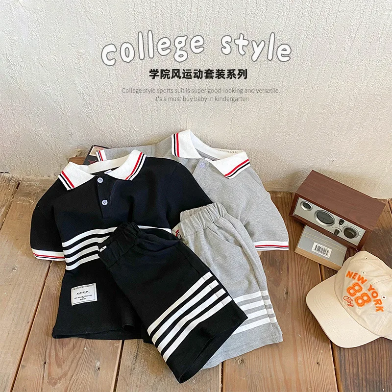 

2022 Summer Girls Casual 2pcs Suit Baby Kids Children Clothing Set Including Shirt+ Shorts