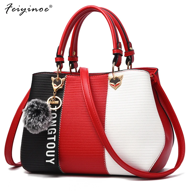 

Women Bags Luxury Handbags Women Messenger Bags Cover Rivet Bag Girls Fashion Shoulder Bag Ladies PU Leather Handbags
