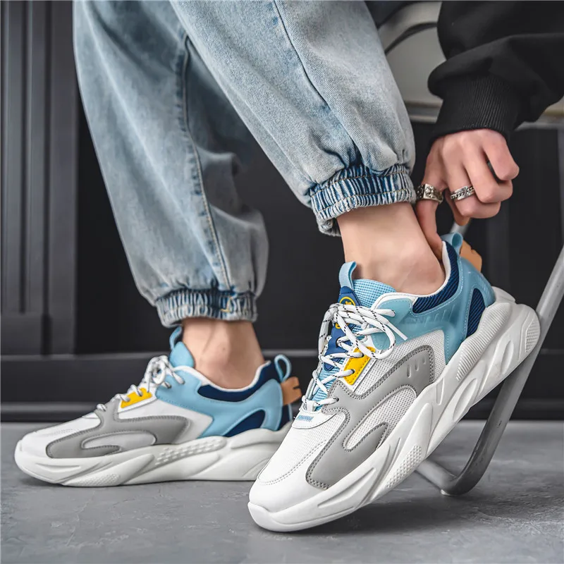 Breathable Comfortable Casual Sneakers Men's  Adult Teenagers Outdoor Running Shoes Walking Shoes School Sports Shoes 39-44