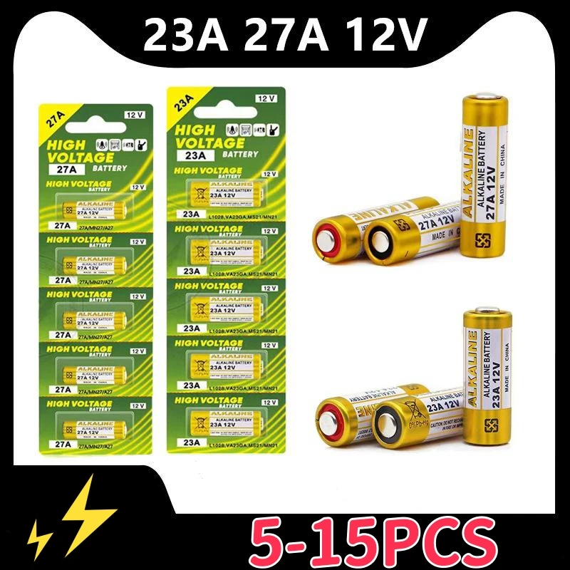 Щелочная батарея G27A MN27 MS27 GP27A A27 V27GA A27BP K27A VR27 для дверных звонков