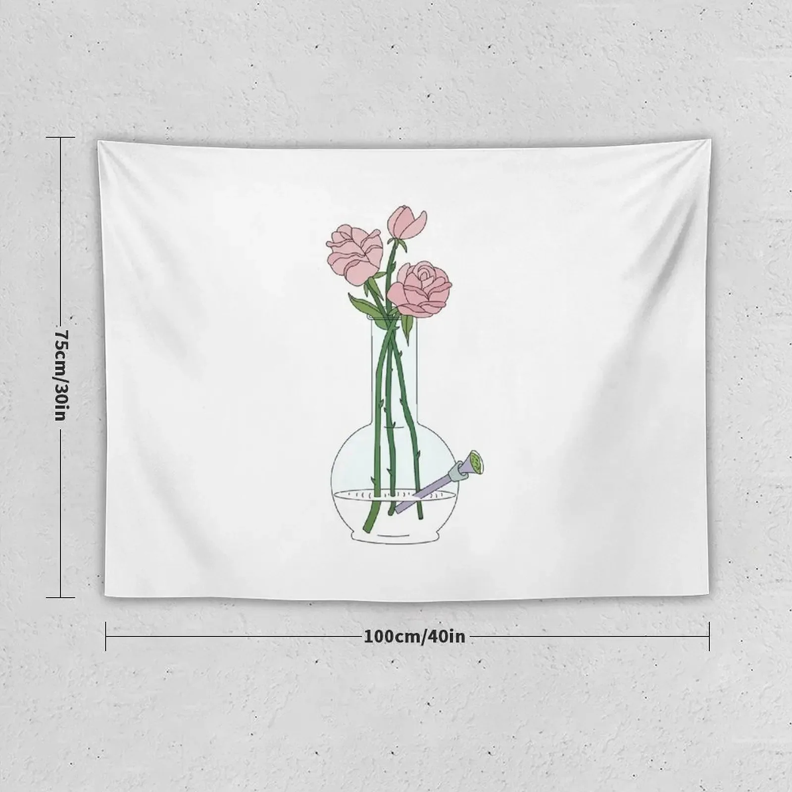 Гобелен с розами и Бонг украшение для дома настенный гобелен