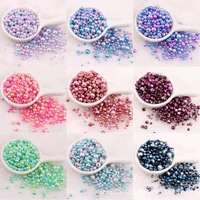 4 12mm perforated mermaid gradient multicolored pearl symphony full circle imitation pearl necklace bracelet diy accessories