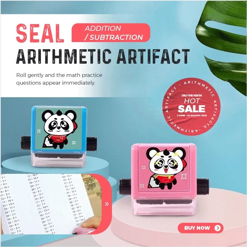 

Roller Style Seal Addition And Subtraction Seal Arithmetic Artifact Digital Teaching Practice Question Seal Math Wheel Stamp