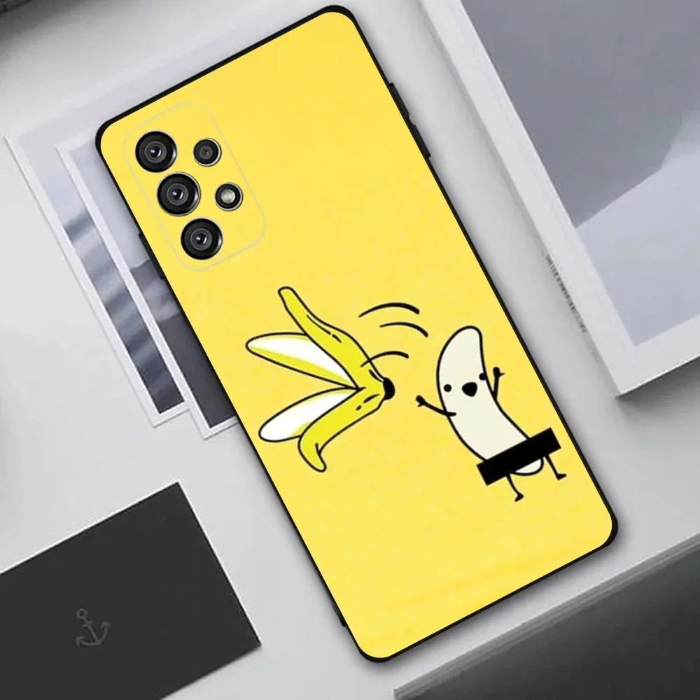 Эстетический чехол-банан для телефона Samsung Galaxy A20 A21s A22 A31 A32 A52 A53 A72 73 A80 A91 Мягкий