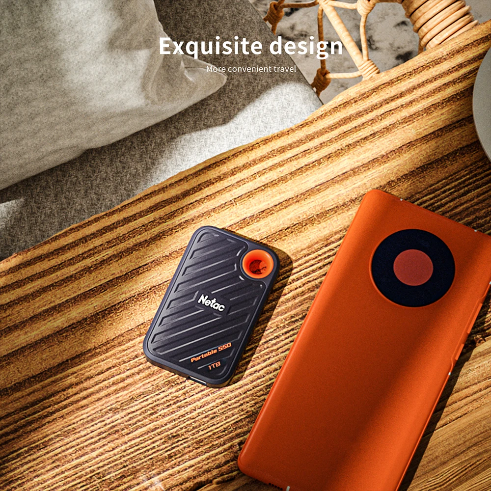 Портативный SSD-накопитель Netac внешний жесткий диск 1 ТБ 512 ГБ USB Gen2x2 Type-C SSD HDD для