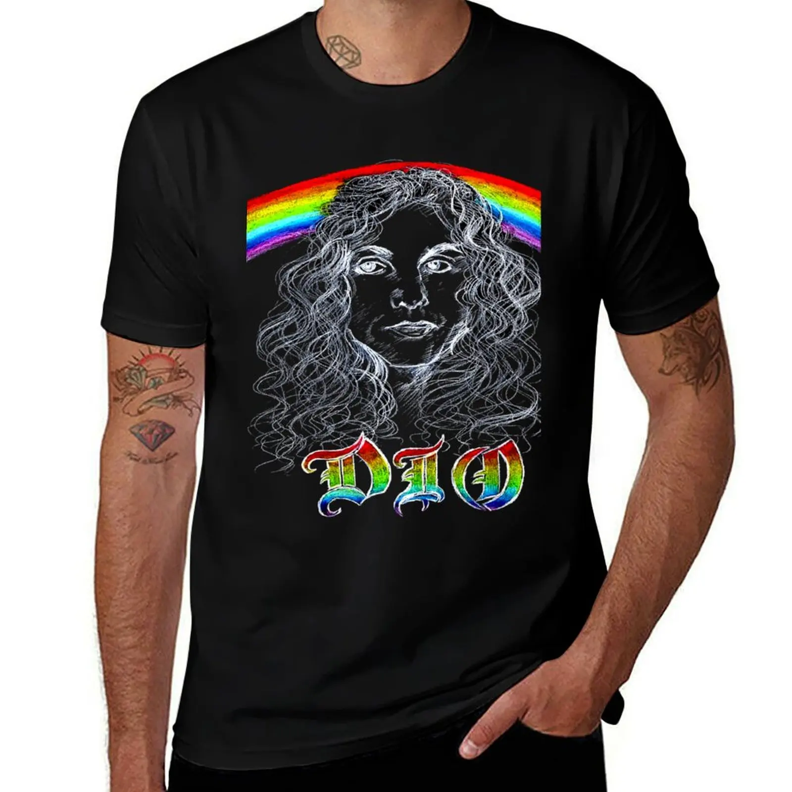 Фото Classci xyz dio > Модная футболка в стиле Sabbath, несминаемая, больших размеров №1