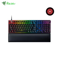 razer gaming keyboard rgb light comfortable pc accessory game keyboards with wrist rest for home clicky optical axis