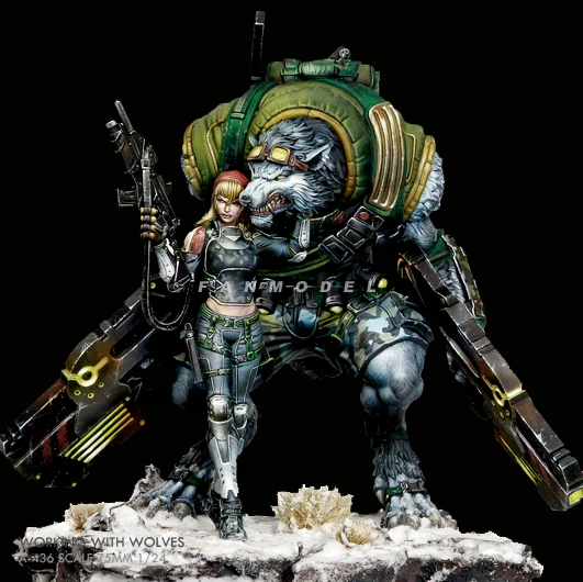 

1/24 Resin model kits figure DIY toy colorless and self-assembled A-436
