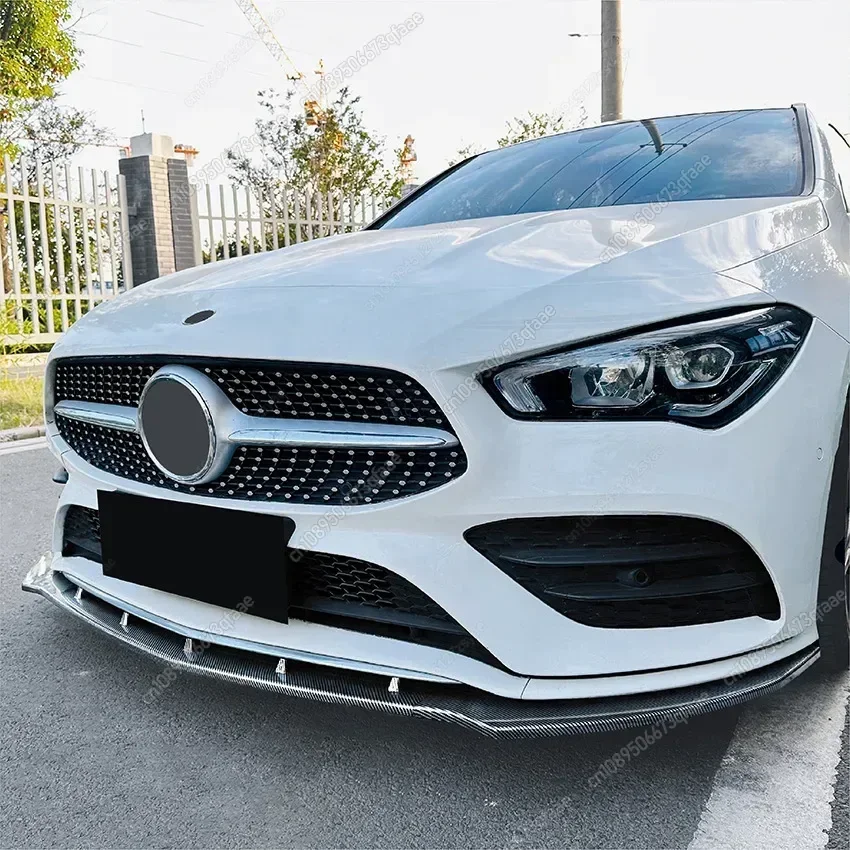 Фото Автомобильный передний бампер для Mercedes Benz CLA Class C118 W118 X118 CLA180 200 220 250 CLA35 CLA45 AMG 2019-2023 Сплиттер-диффузор №4