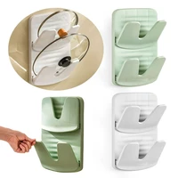 plastic plate stand wall mounted cap shelf drain rack stove organizer pot lid holder pot lid shelf spoon rest