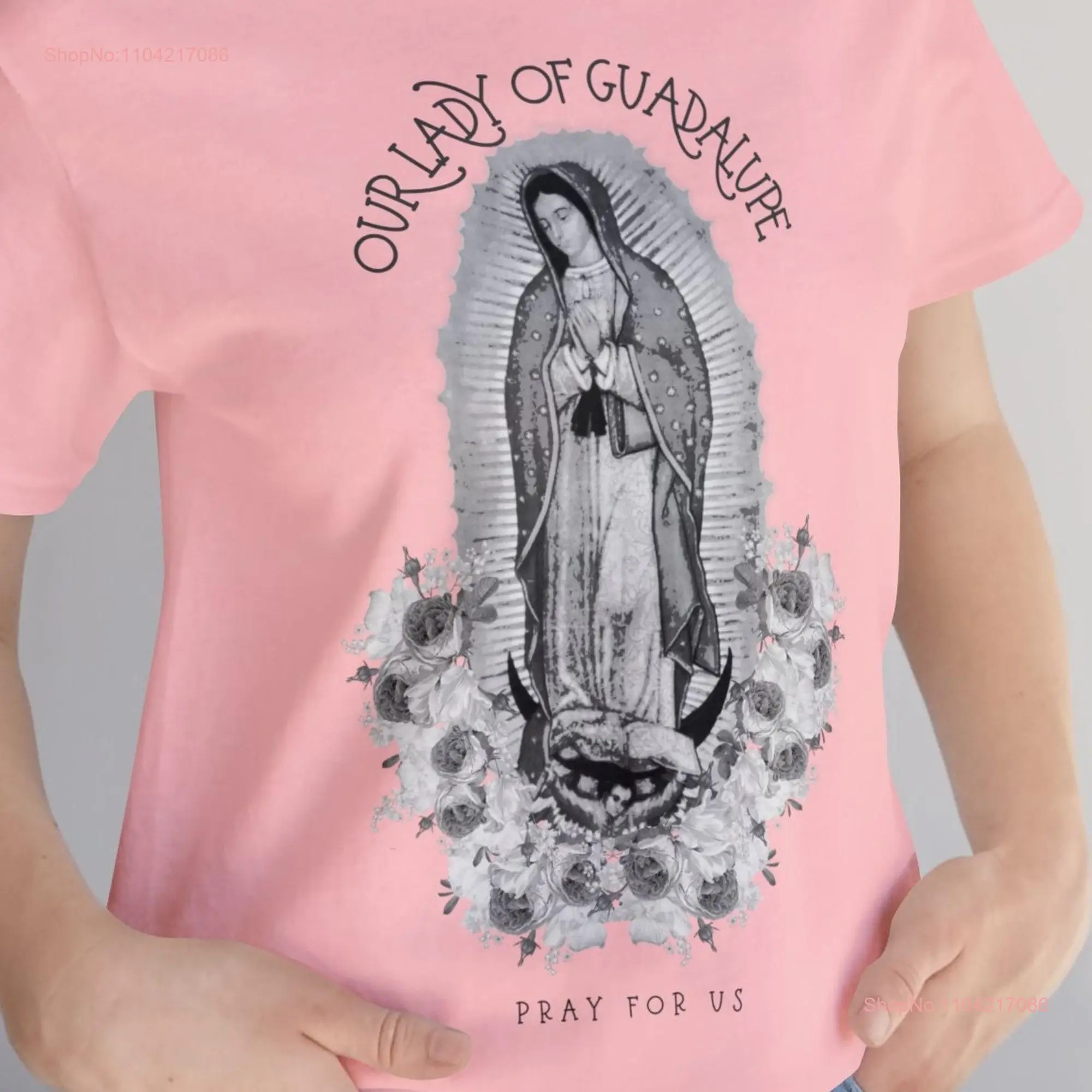 Футболка Матери Гваделупской VIrgencita Maria de Playera Virgen La Guadalupana Catholic Christmas g ift