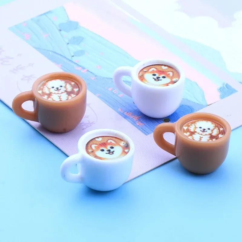 

Набор Из 10 Фигурок Животных Из Смолы – Милые Подвески В Виде Собаки И Лисы Для Кофейных Чашек, Для Изготовления Украшений