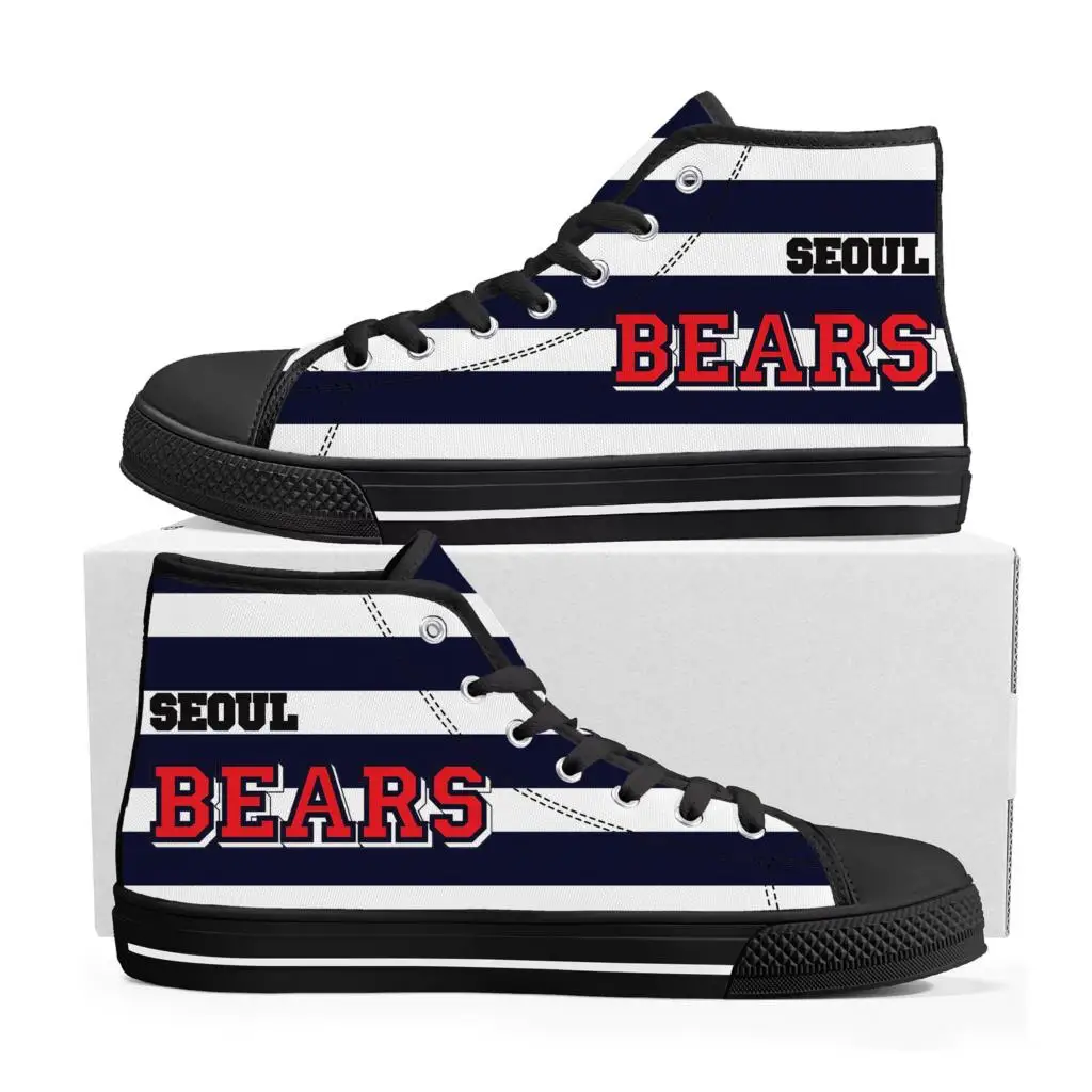 

베어스 Korea Bears baseball High Top Sneakers Mens Womens Teenager Canvas High Quality Sneaker Casual Custom Made Shoes Customize