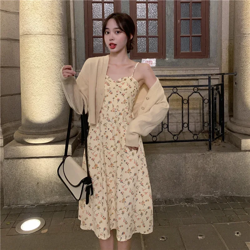 Уникальное женское летнее платье новинка 2023 французское Цветочное популярное