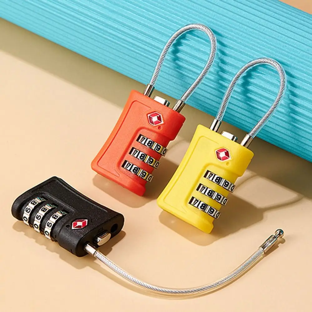 

New TSA Customs Colorful Code Lock for Travel Luggage Password Changeable Lock Contrast Color Design Padlock Cabinet Locker