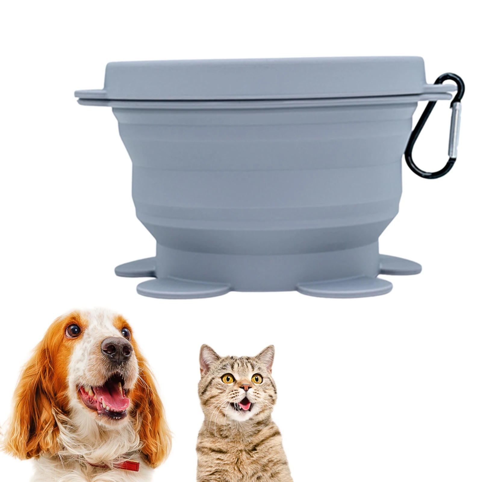 

Pet Collapsible Bowls Safe and Durable Silicone Pet Feeder for Dog and Cat