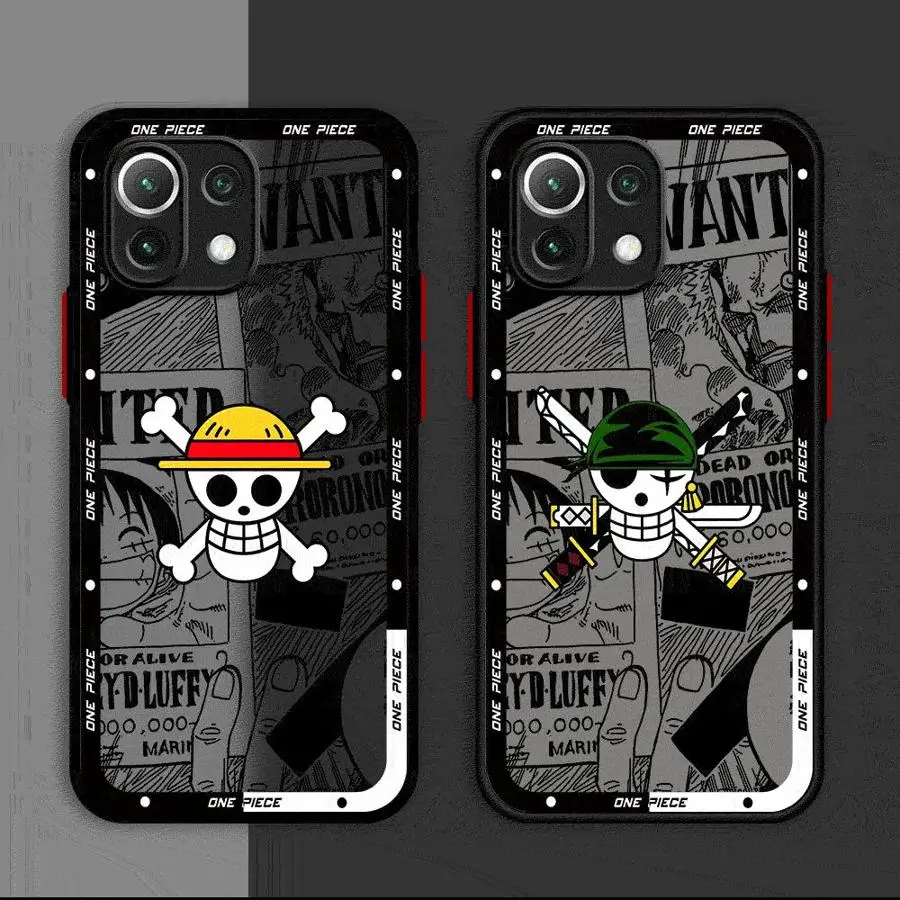 Чехол для телефона One Pieces с аниме Xiaomi Redmi Note 9S 9 12 13 Pro 12S 11T 10 9T 11 10S 11S Роскошный чехол