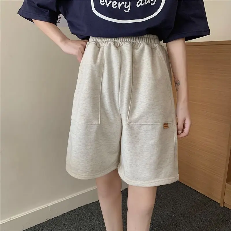 

Женские свободные Разноцветные Летние широкие брюки с высокой талией и эластичным поясом