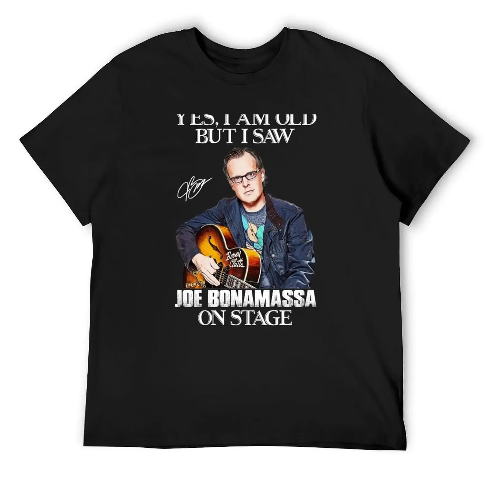 Ja ich bin alt aber ichamiz Joe Bonamassa auf der Bühneetà Футболка мешковатые рубашки корейская мода