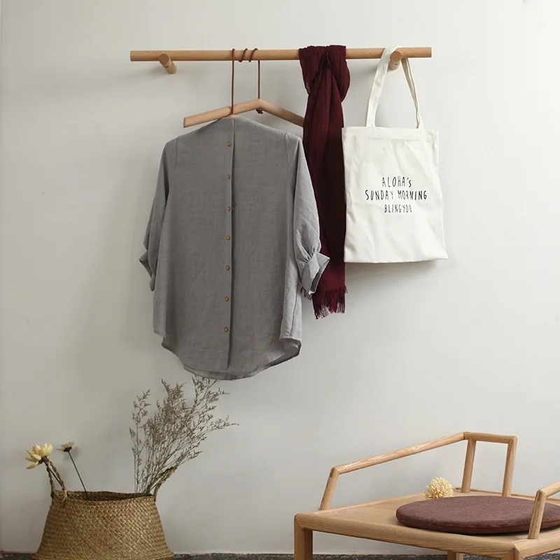 

Black Walnut Coat Rack Holder Clothes Hanger Coat Rack Hat Shelves Bedroom Clothing Rod Closets Perchero Living Room Furniture