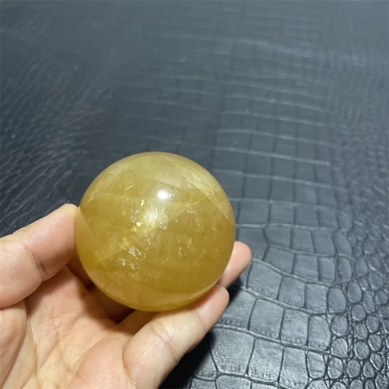 Хрустальный шар из цитрина и кальцита 6 1 см RongDe Jewelry