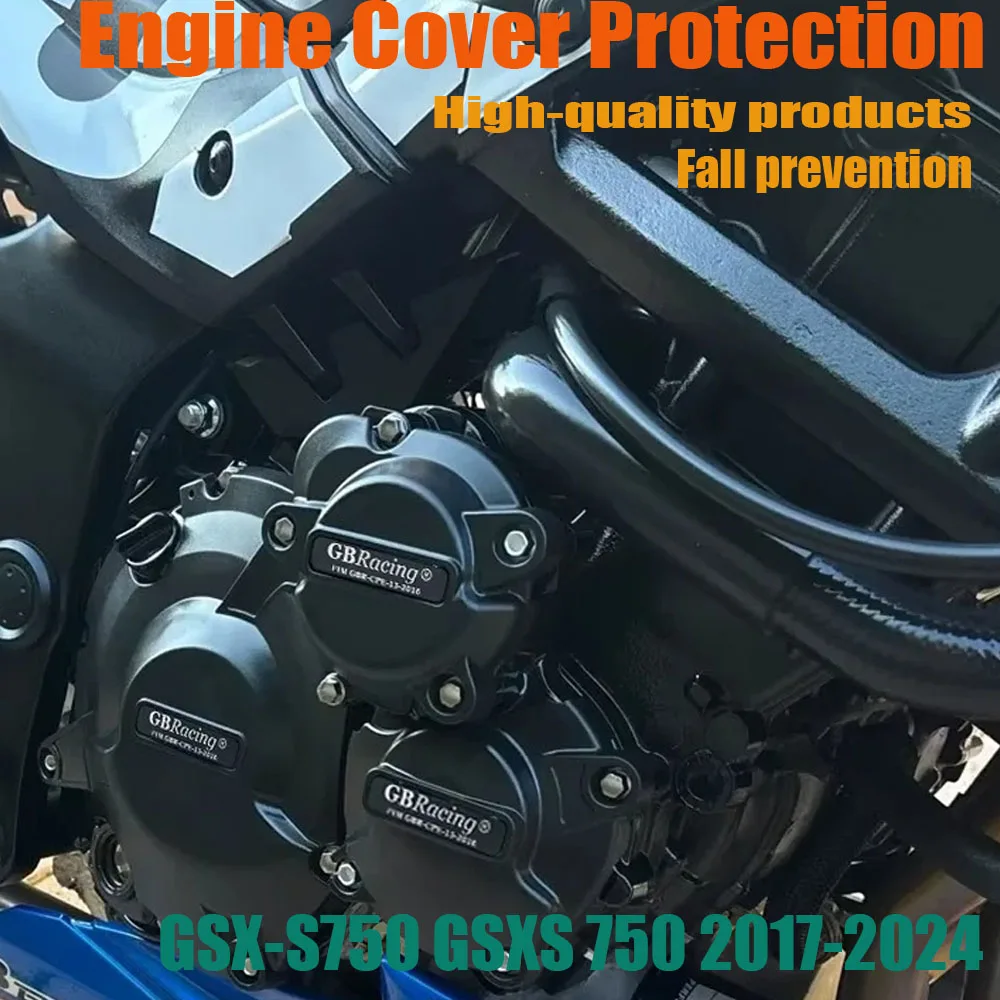 Фото Прецизионное мастерство для Suzuki GSX-S750 2017-2024 GSXS 750, безопасная защита крышки двигателя мотоцикла, последняя версия №1