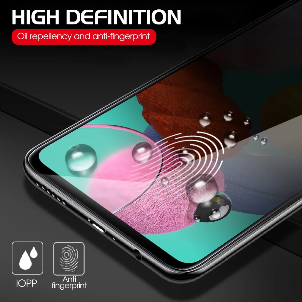 Фото Защитная пленка для экрана для OPPO A17 A16 A15 A95 A94 A93 A98 A97 A79 A78 A58 A77 A57 A74 A73 A54 A96 A55 A56 A83, антишпионское стекло №2