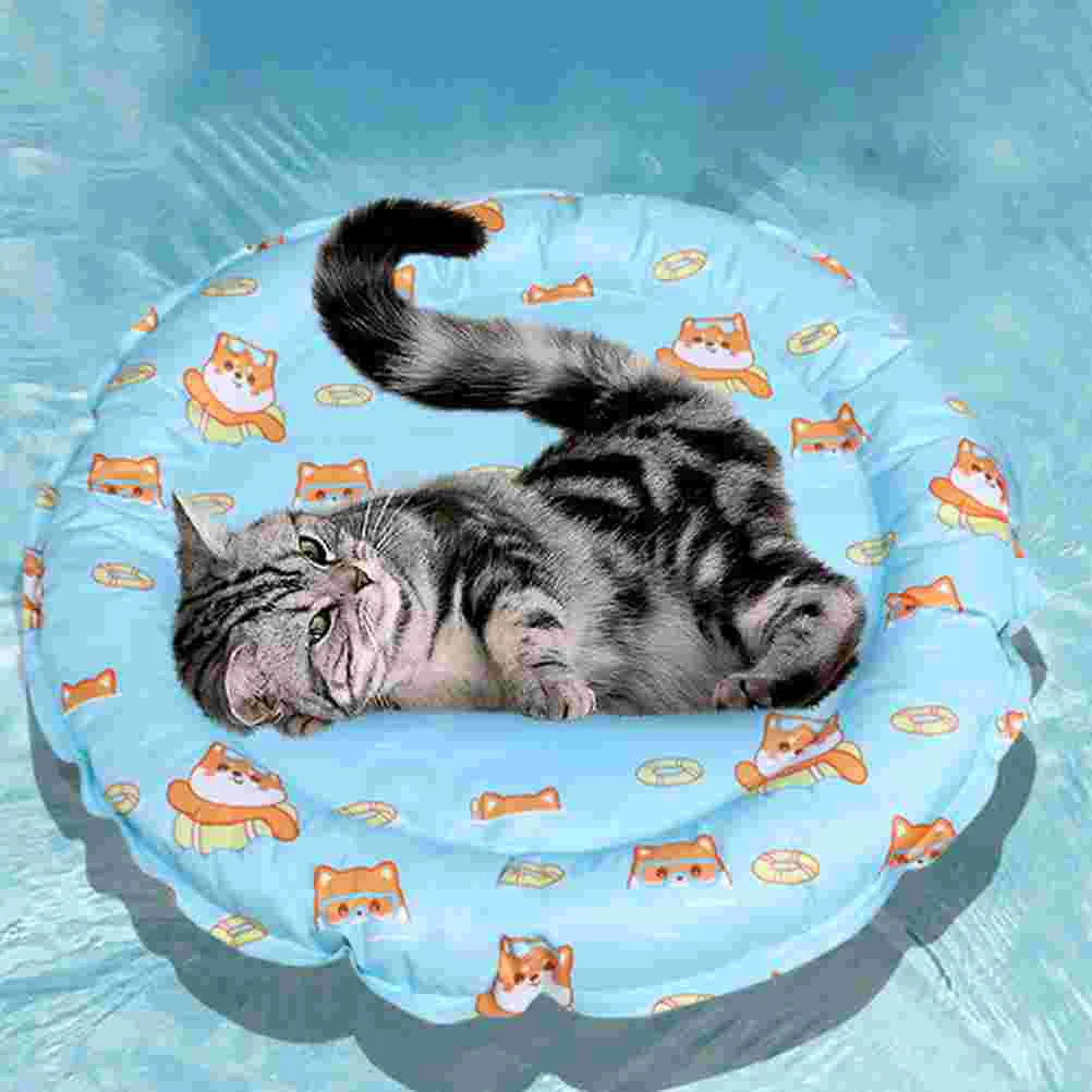 

Pets Cooling Pad Summer Cooling Mat for Cat Kitten Sleeping Pad Lovely Pattern Cooling Mat