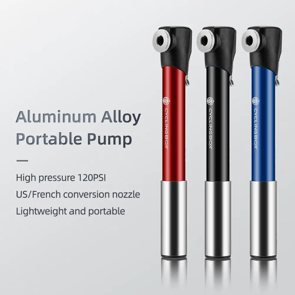 

Mini Bicycle Pumps Portable MTB Road Aluminum Bike Inflator CNC Aluminum Alloy Cycling Hand Air Pump Ball Tire Bicycle Bike Pump