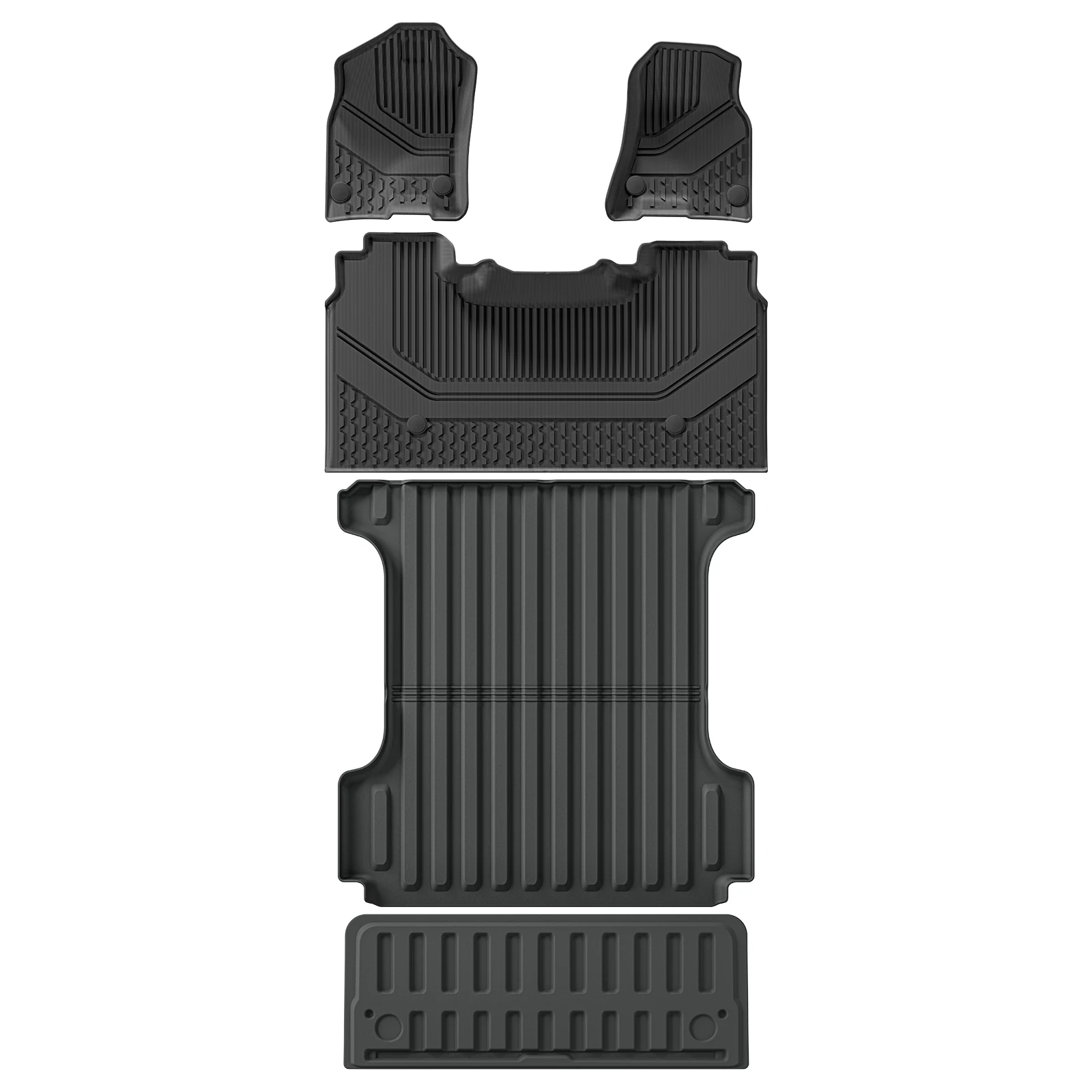 

Для Dodge Ram 1500 2019-2024 Новый корпус (не подходящие классические модели) задний ряд с ящиком для хранения нижнего полоса TPE напольный вкладыш черный