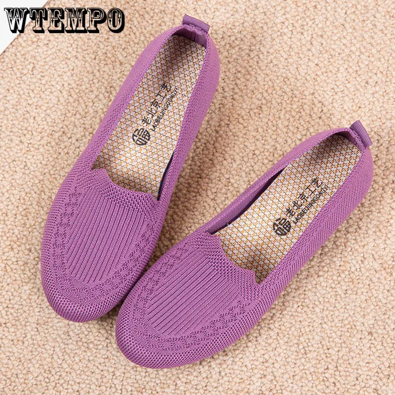 WTEMPO Women Summer Mesh Breathable Flat Shoes Ladies Comfort Light Sneaker Casual Slip on Loafers Spring Summer Dropshipping