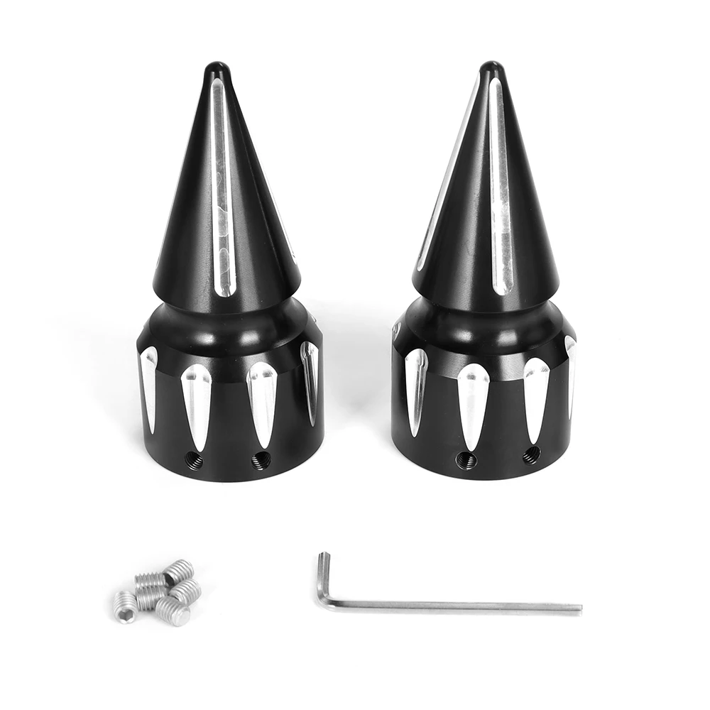 

Черная Алюминиевая Заглушка-колпачок Для Передней Оси С ЧПУ Для Мотоциклов Harley Sportster XL XG Touring FLHT FLHR FLTRX Dyn...