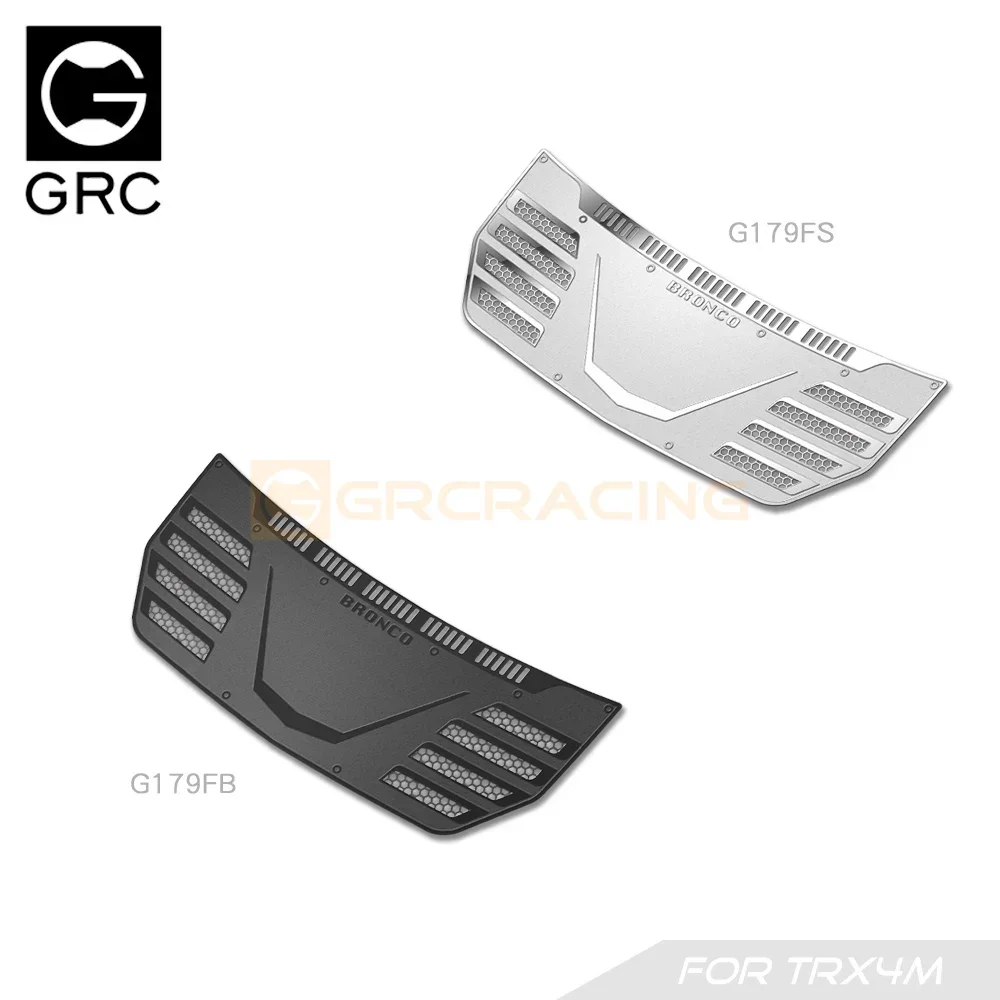 Фото GRC TRX4M Декоративный лист из нержавеющей стали F #   Опционарные детали для обновления капота TRX4m Bronco # G179FS/B №1