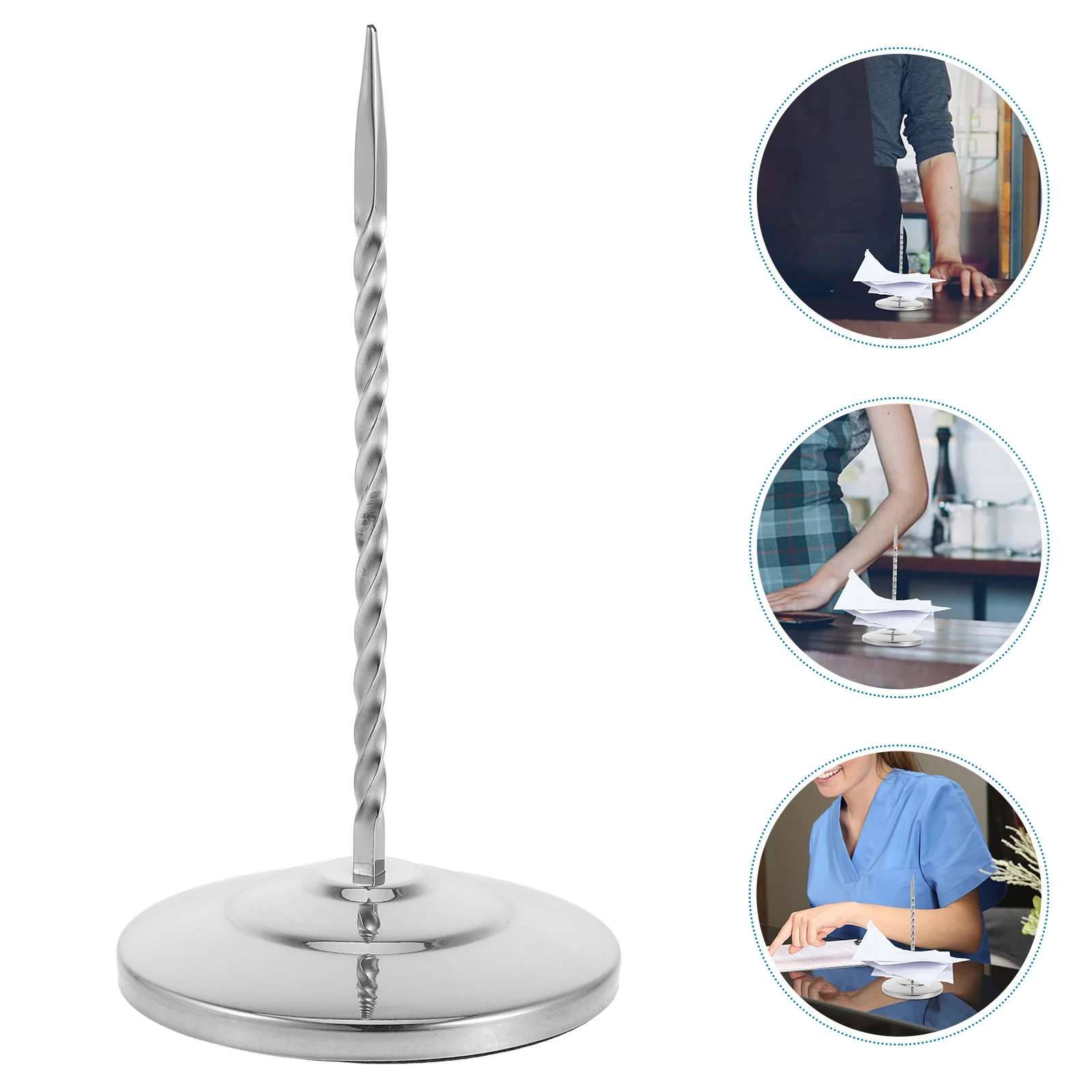 Вставка билетов из нержавеющей стали держатель для квитанций удобное меню