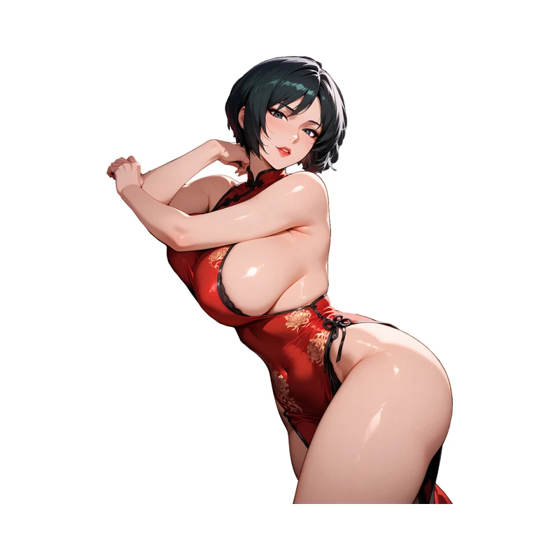 

EARLFAMILY соблазнительная лежачая Ада Вонг автомобильные наклейки стакан зеркало заднего вида коробка для рыболовных снастей наклейка водостойкая защита двери автомобиля