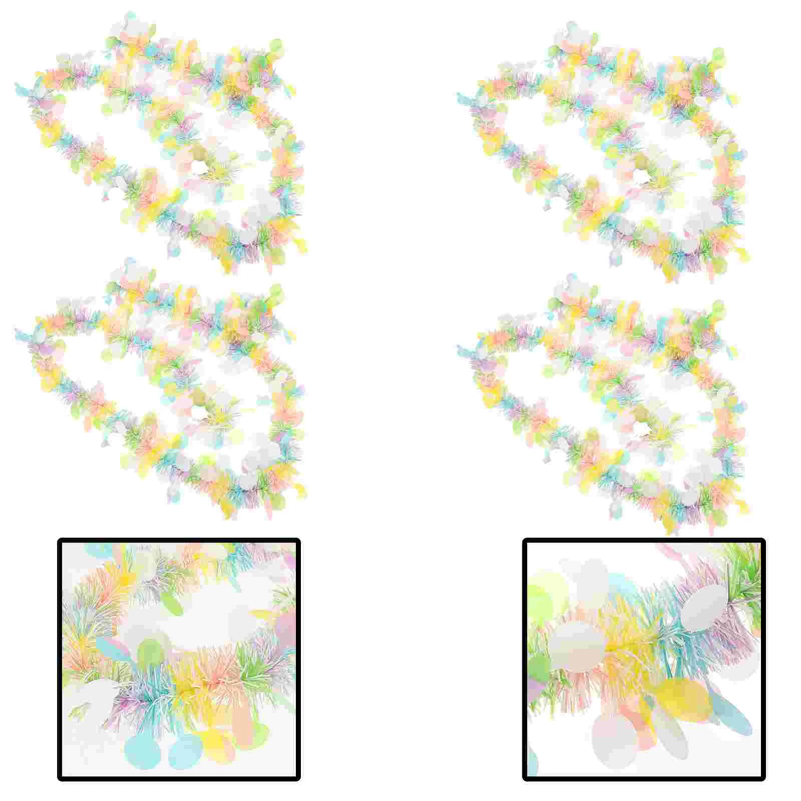

Easter Party Garland Happy Decoration Wreath Ornament Banner Porch Egg Background Pendant Supplies Curtain Door Decorations Tree