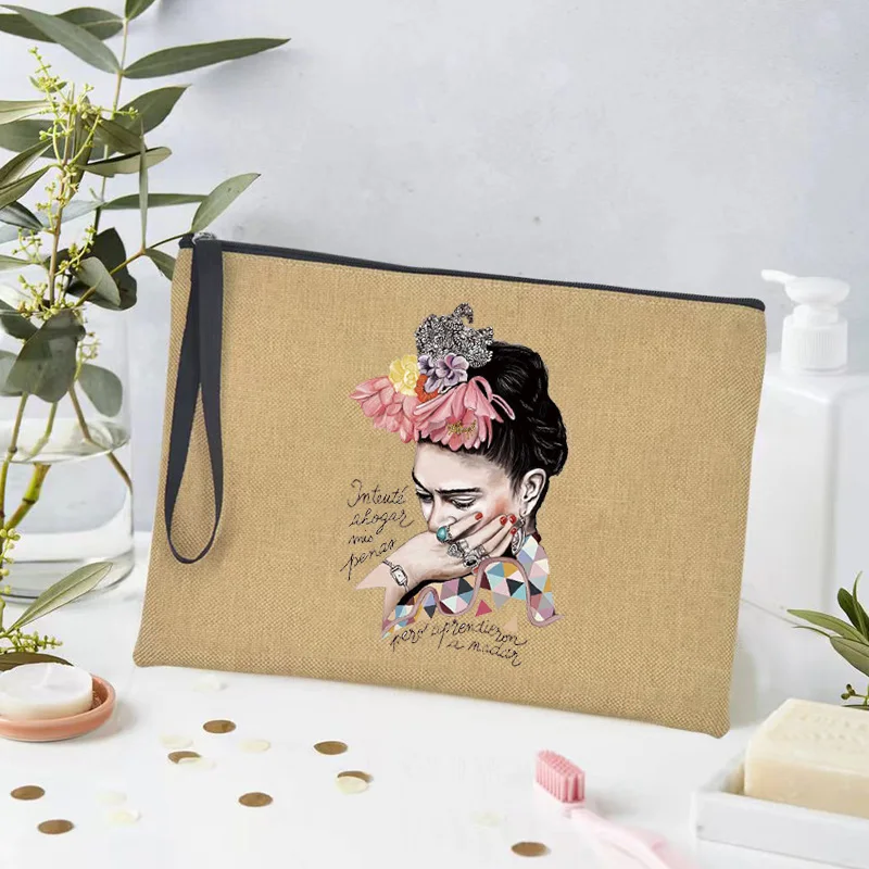 Модная дизайнерская женская косметичка с узором косметички отдельными