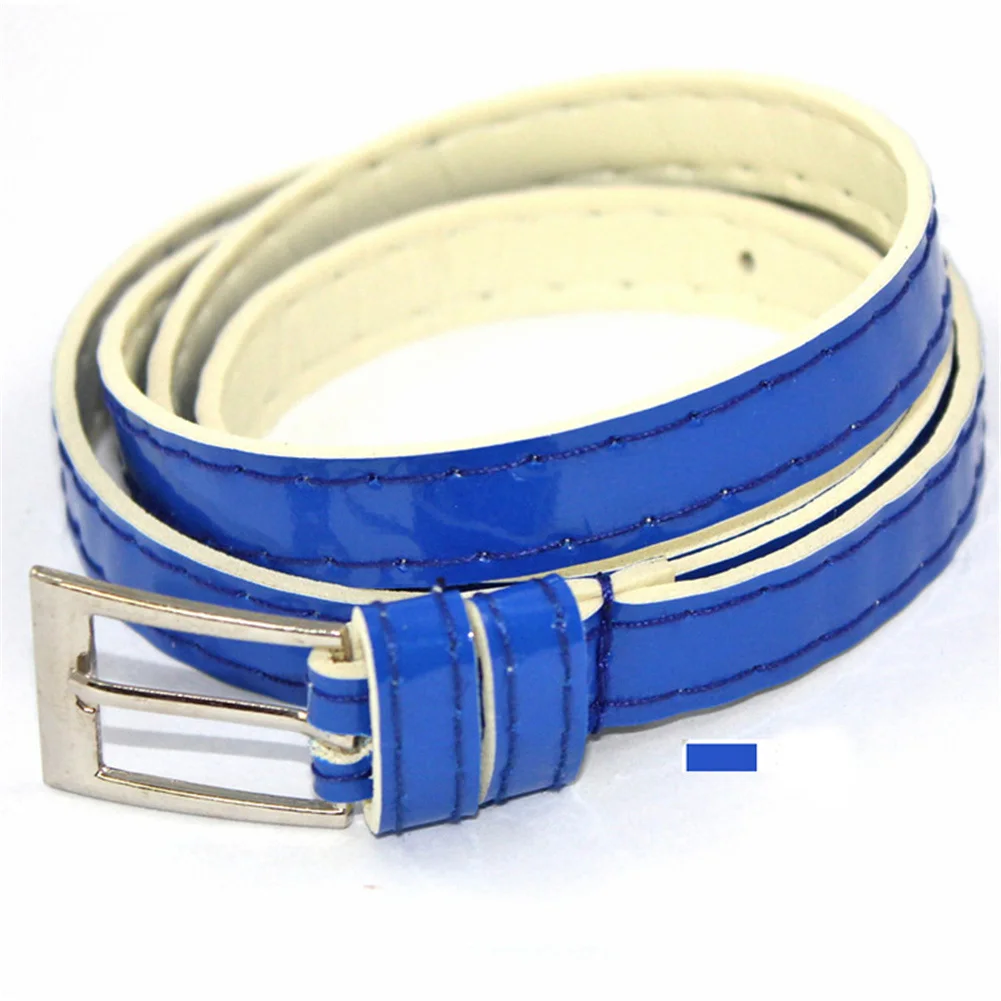

PU Leather Smooth Narrow Belt For Women Candy Colored Adjustable Skinny Waistband Dress Jeans Decoration Corset New Fashion Belt
