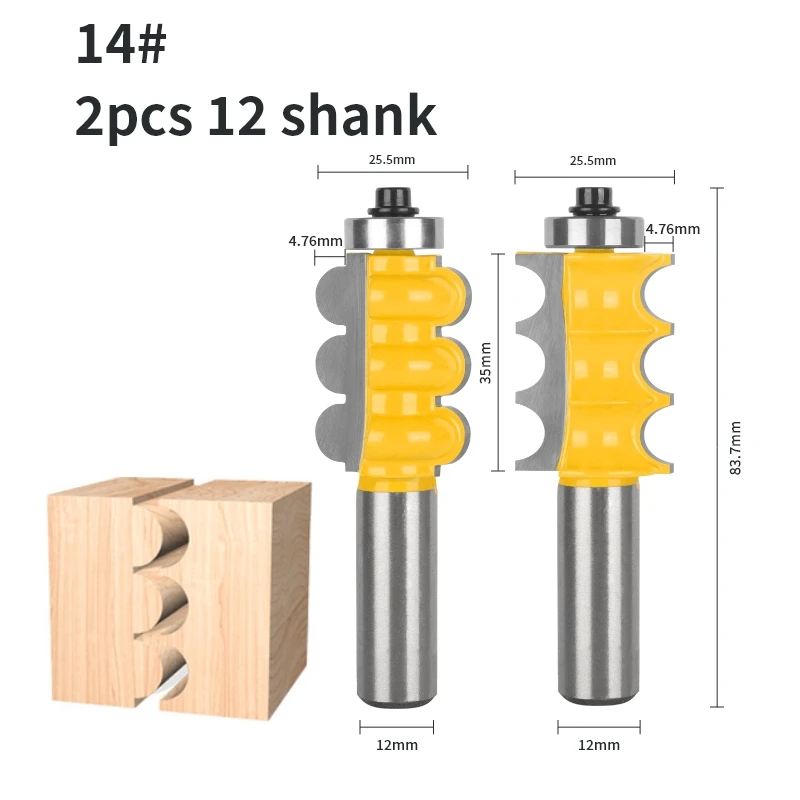 

YUSUN Тройная фреза с бусинами для дерева
