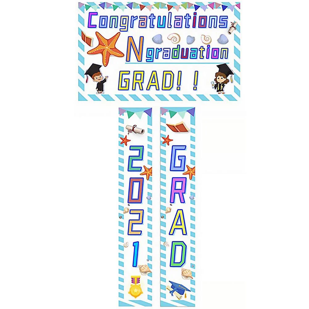 

1 Set Graduation Banner Graduation Banner Background Couplets for Party