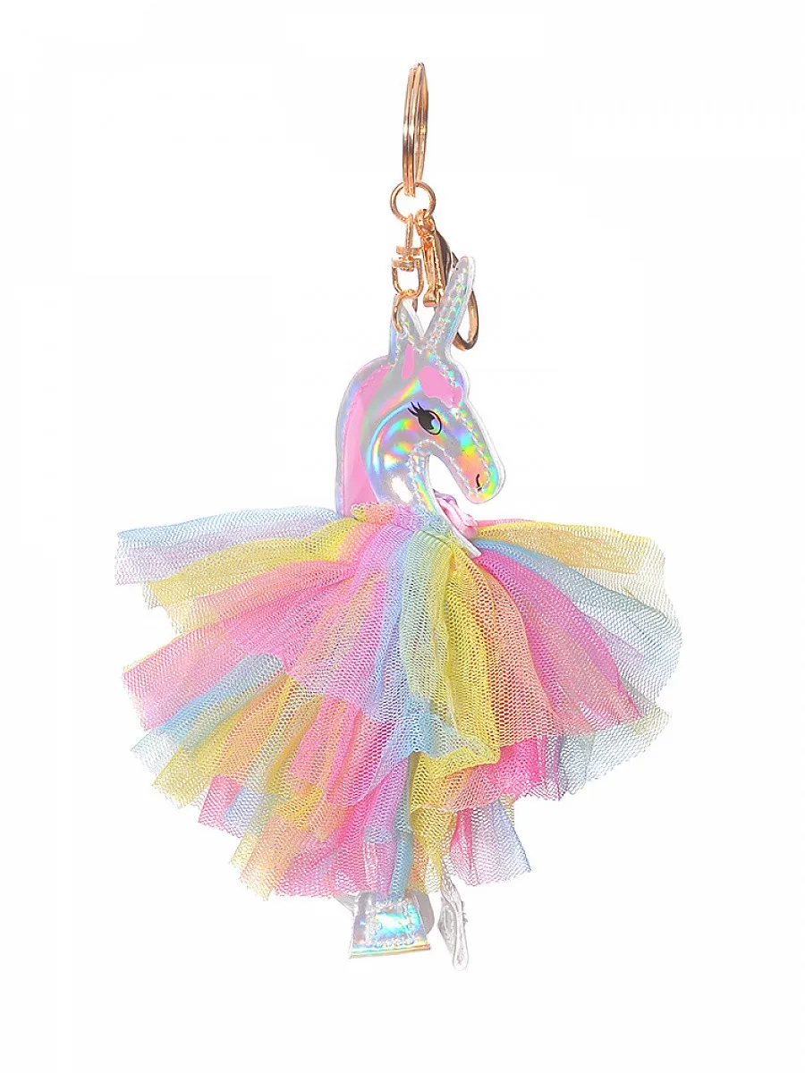 Брелок Радужный единорог 8 см | Украшения и аксессуары