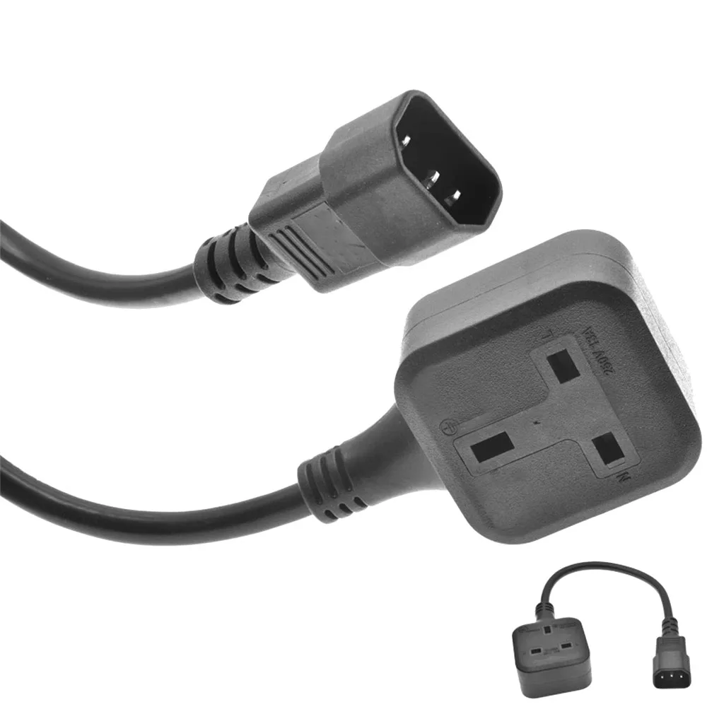 Штекер C14 к британской розетке BS1363 кабель адаптера питания 0 3 м подключение