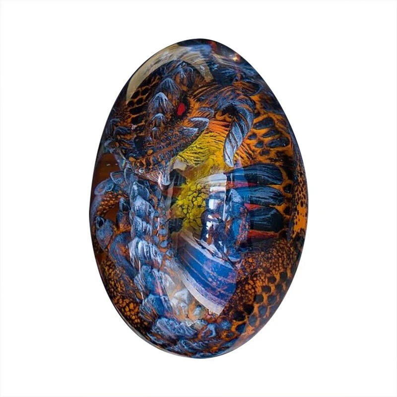 

Мечта кристалл прозрачный Дракон яйцо-смола скульптура настольные украшения художественный Декор