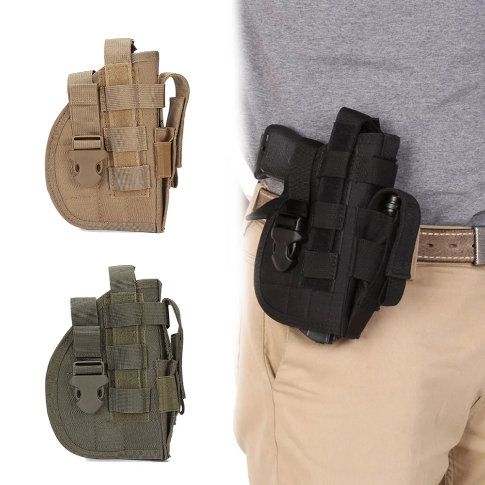 

Handgun Case Hand Belt Combat Hunting Molle Utility Right Pouch Tactical Glock Pistol Airsoft Gun Holster Police For Waist