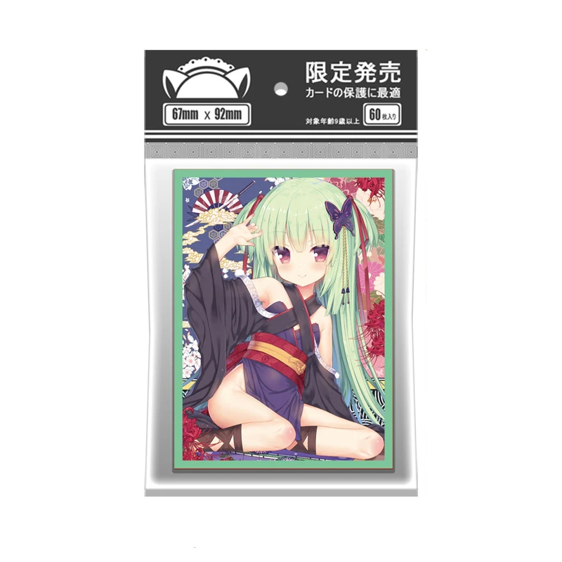 

67x92mm 60ct Picture Art Top Loaders for Cards,Top Loading Trading Card Sleeves Deck Protector for Standard Sized Cards