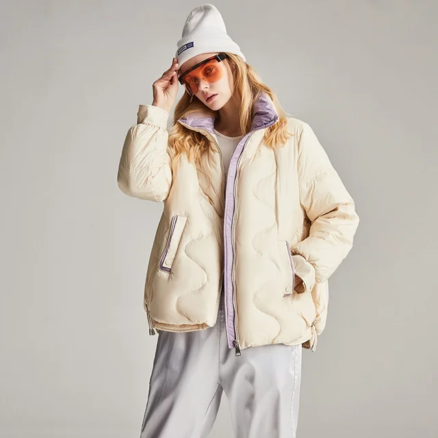 

genuine brand 2023 New Winter Jacket Women 90% White Duck Down Coat Loose Fashion High-end Korean Thick Warm Outerwear Luxury St