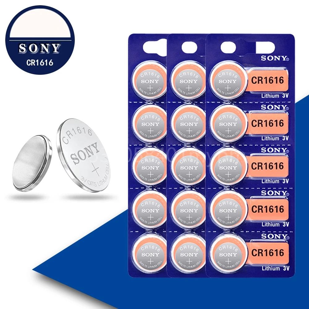 

CR1616 кнопочный элемент батареи Sony 100% оригинальный Cr 1616 3V литиевая батарея DL1616 ECR1616 LM1616 5021LC