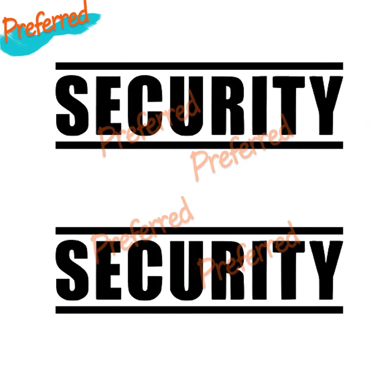 Фото 2 наклейки SECURITY для охранников, сотрудников службы безопасности, спецназа, 20x6 см, виниловые, с возможностью индивидуального размера. №3