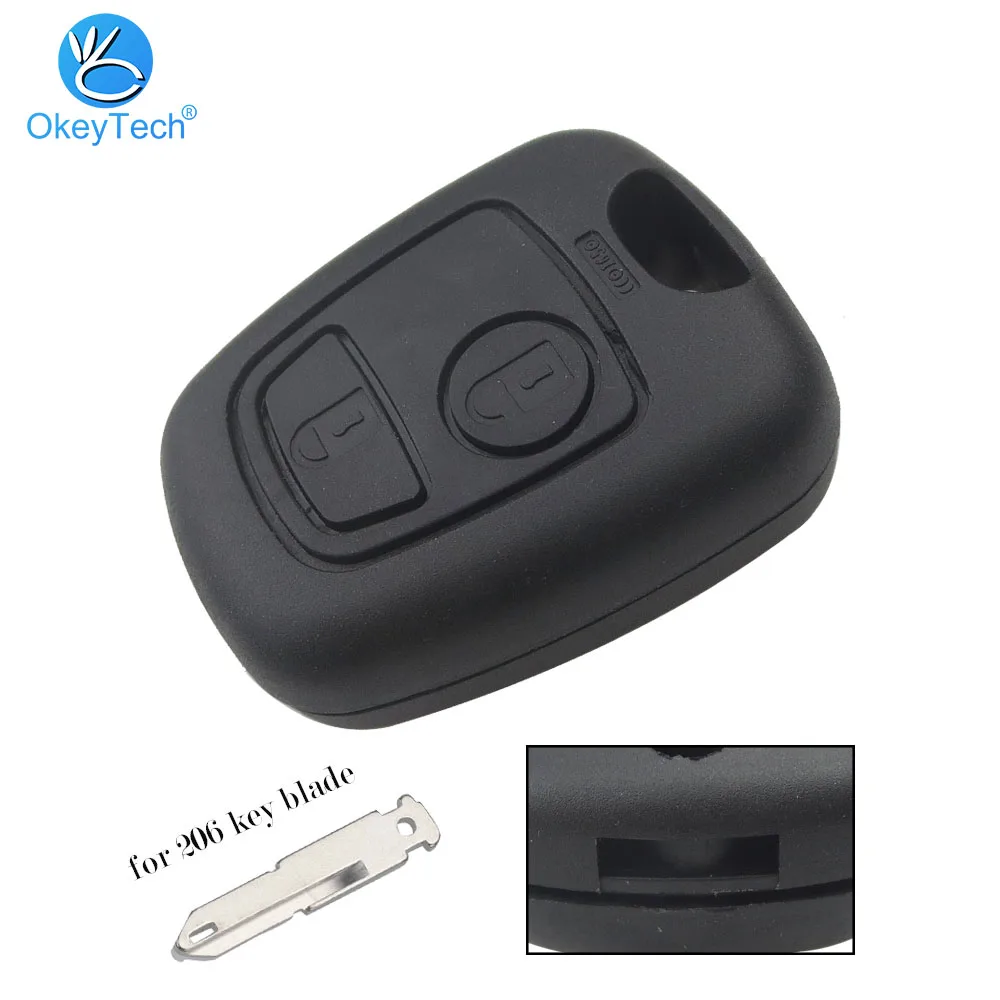 

OkeyTech Remote Key Cover Car Key Case Replacement Shell For Citroen C1 C4 For Peugeot 107 207 307 407 206 306 406
