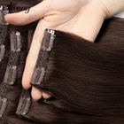 Isheeny Remy волосы для наращивания на заколках 8 шт.компл. бесшовные натуральные человеческие волосы для наращивания на заколках с полной головкой бразильские волосы чистого цвета на заколках